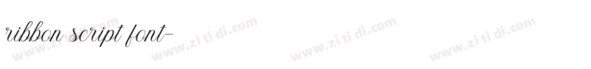 ribbon script font字体转换